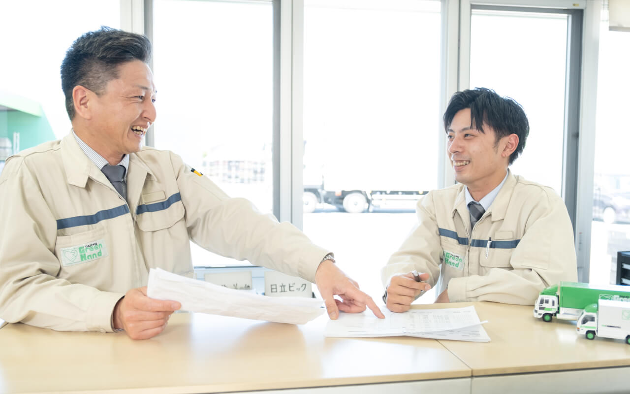 仕事中の様子